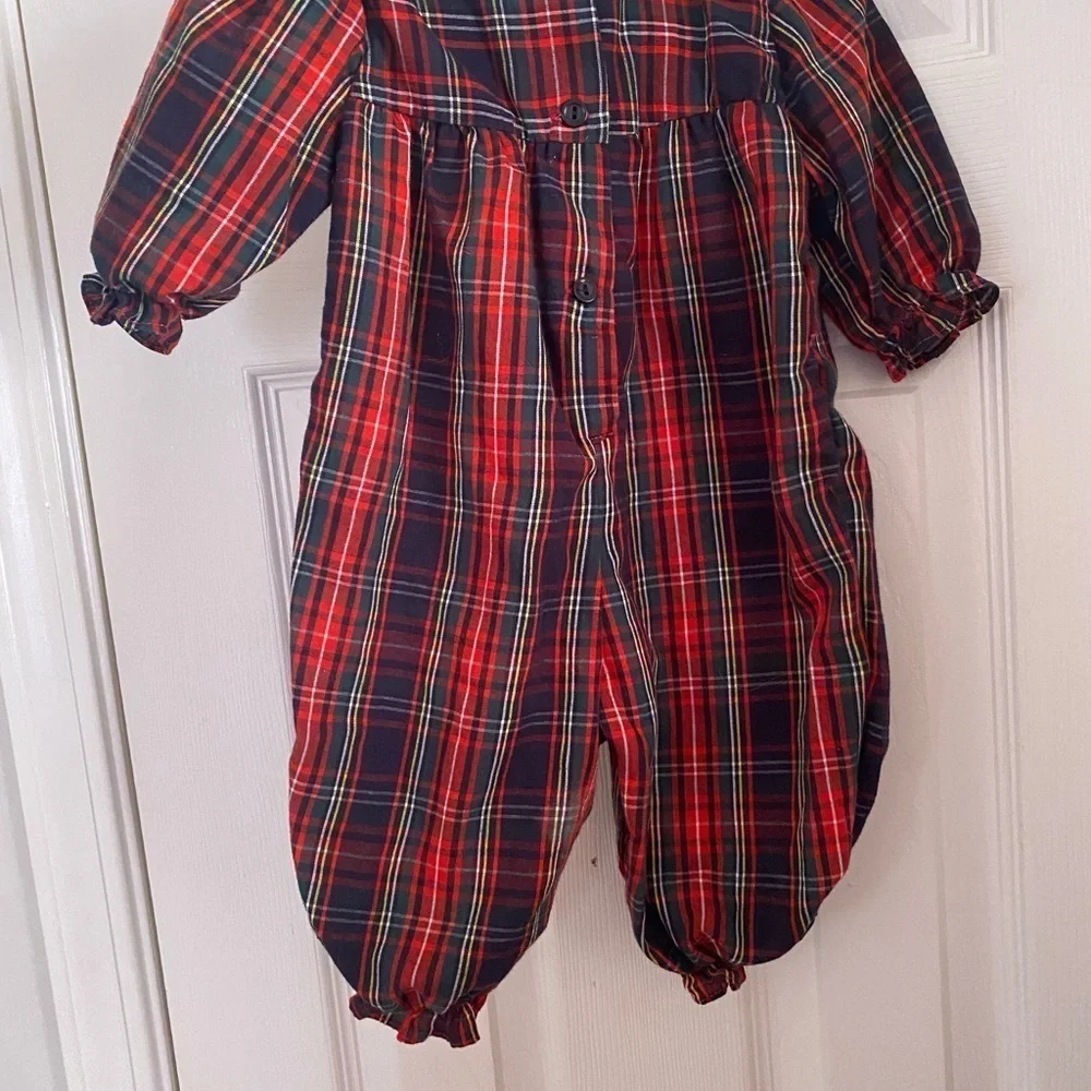 Vintage Smocked Kitty‎ Romper